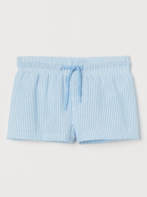 

H&M Boys Blue & White Seersucker Swim Shorts