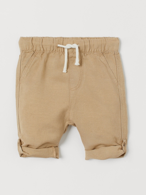 

H&M Boys Beige Loose Fit Pull-On Trousers