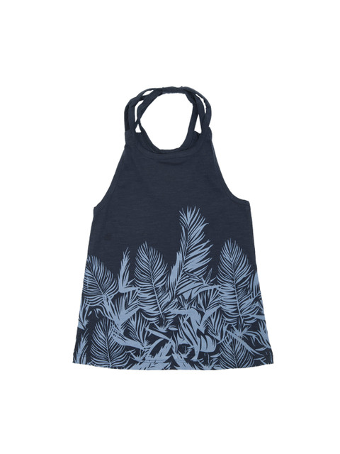 

Cherokee Girls Blue Printed Pure Cotton Top