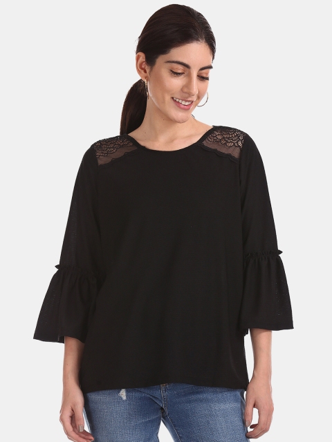 

ELLE Women Black Solid Top