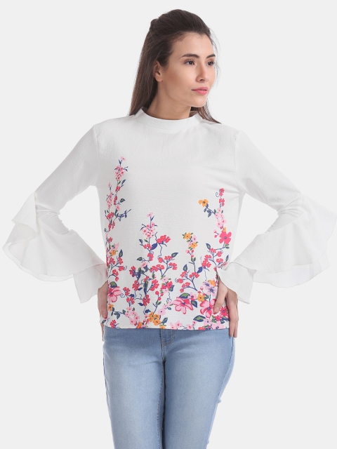 

Sugr Women White Printed Top