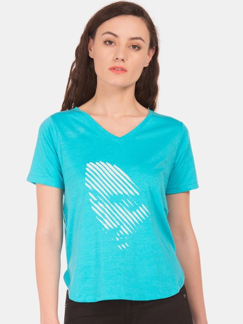 

Sugr Women Blue Printed Top