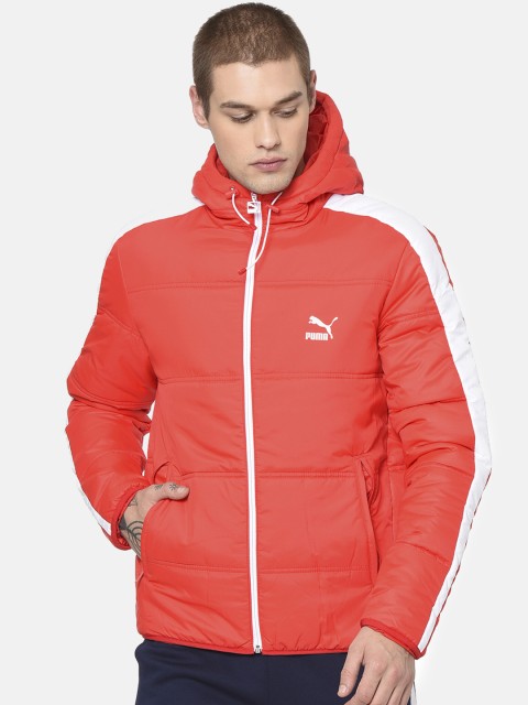 

Puma Men Red Solid Classics T7 Padded Jacket