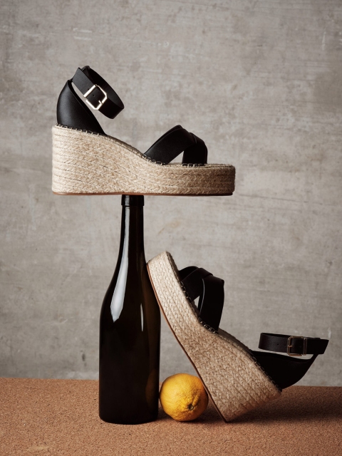 

MANGO Women Black Solid Wedges
