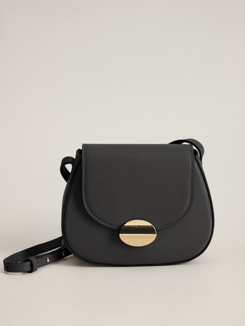 

MANGO Black Solid Sling Bag