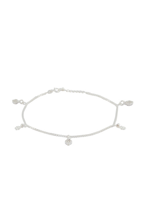 

ahilya 92.5 Sterling Silver Handcrafted Anklet