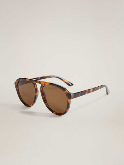 

MANGO Women Oversized Sunglasses 67042884-32, Brown