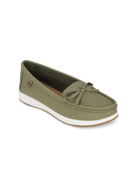 

Allen Solly Woman Olive Green Slip-On Sneakers