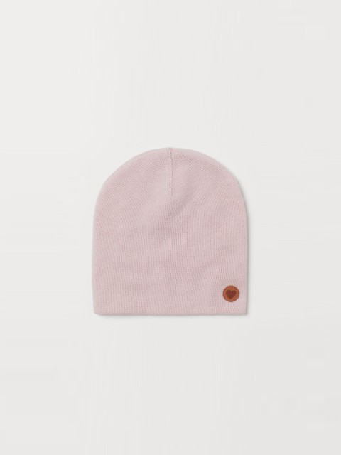 

H&M Girls Pink Solid Knitted Wool Hat