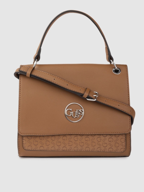 

GUESS Women Brown Solid Satchel