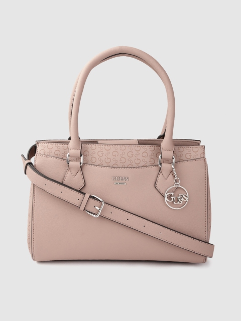 

GUESS Pink Textured Shoulder Bag