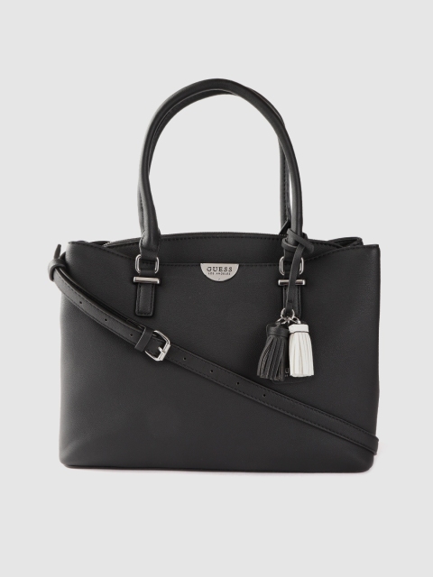 

GUESS Black Solid Handheld Bag