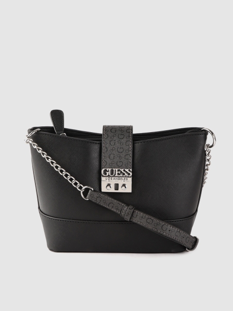 

GUESS Black Solid Sling Bag