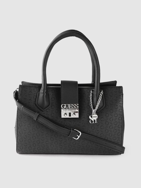 

GUESS Black Textured Shoulder Bag