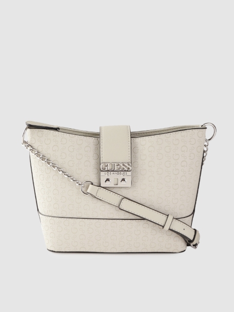 

GUESS Grey Textured Sling Bag