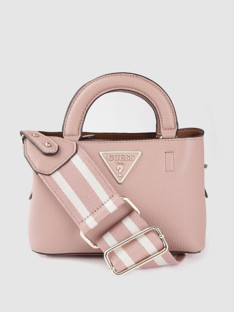 

GUESS Women Pink Solid Handheld Bag