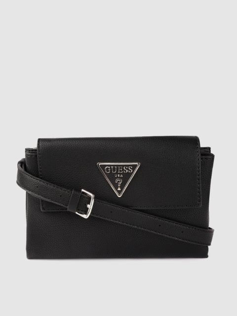 

GUESS Women Black Solid Sling Bag