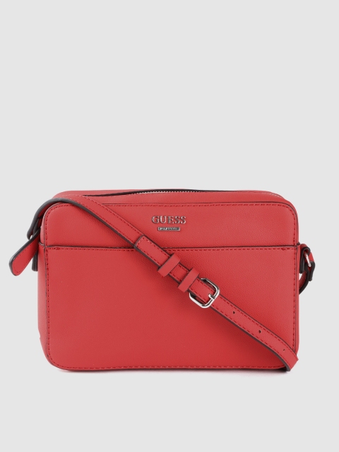 

GUESS Red Solid Sling Bag