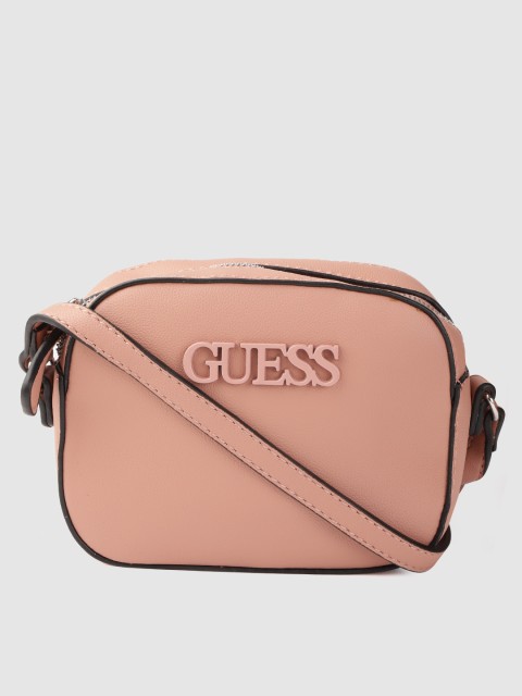 

GUESS Pink Solid Sling Bag