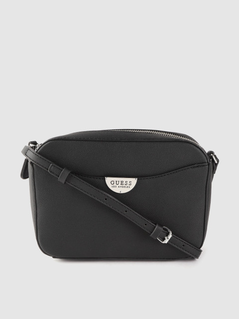 

GUESS Black Solid Small Sling Bag