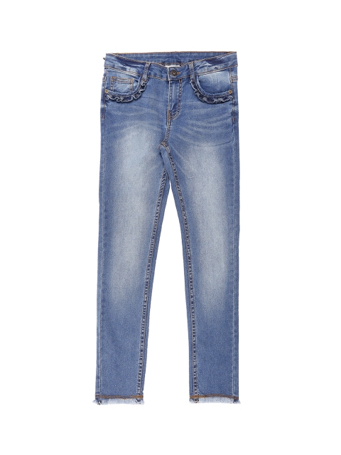 

Pantaloons Junior Girls Blue Regular Fit Jeans