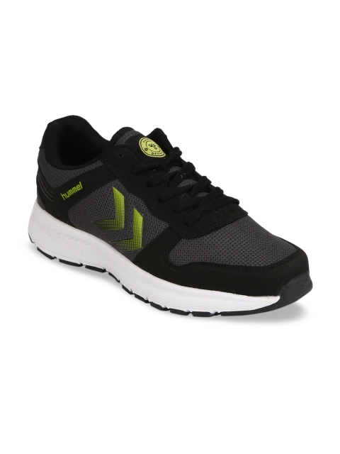 

hummel Unisex Black & Green Mesh Training or Gym Shoes