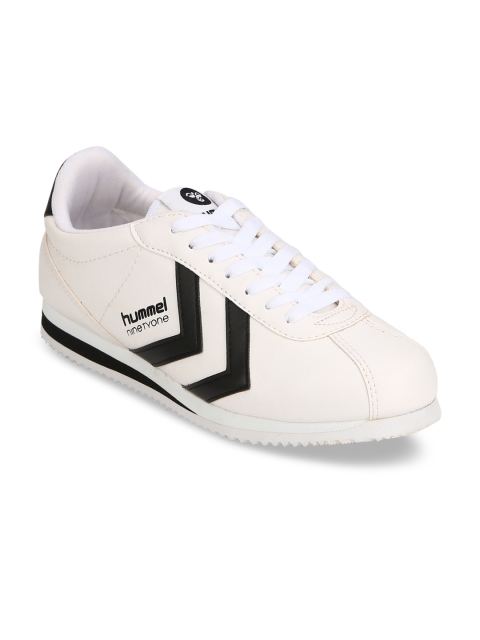 

hummel Unisex White Ninetyone Casual Sneakers