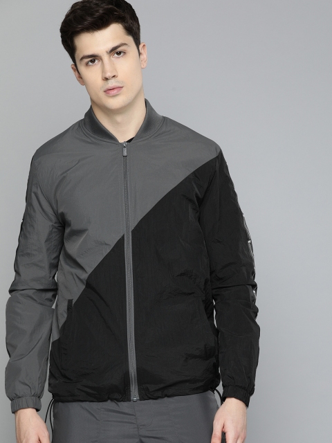 

HRX by Hrithik Roshan Men Black Colourblocked Rapid-Dry Antimicrobial Lifestyle Jacket