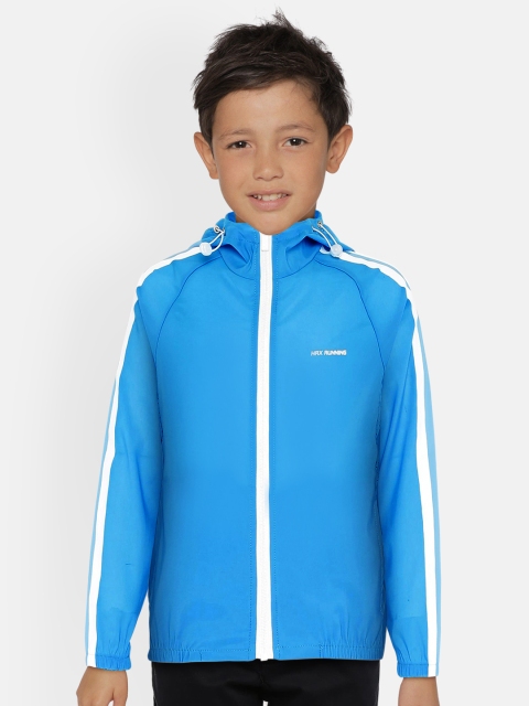 

HRX by Hrithik Roshan Boys Turquise Solid Rapid-Dry, Antimicrobial Active Jacket, Blue