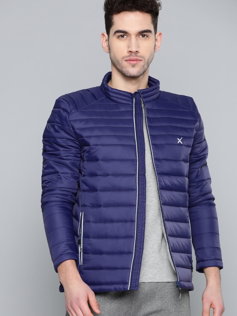 

HRX by Hrithik Roshan Men Navy Solid Rapid-Dry Antimicrobial Running Jacket, Navy blue