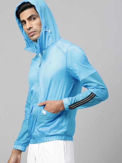 

HRX by Hrithik Roshan Men Blue Solid Rapid-Dry Antimicrobial Lifestyle Sporty Jacket