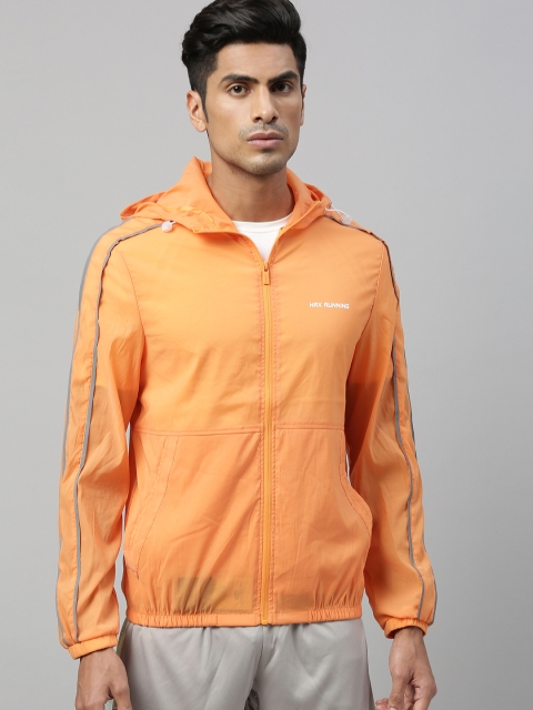 

HRX by Hrithik Roshan Men Orange Solid Rapid-Dry Antimicrobial Running Jacket