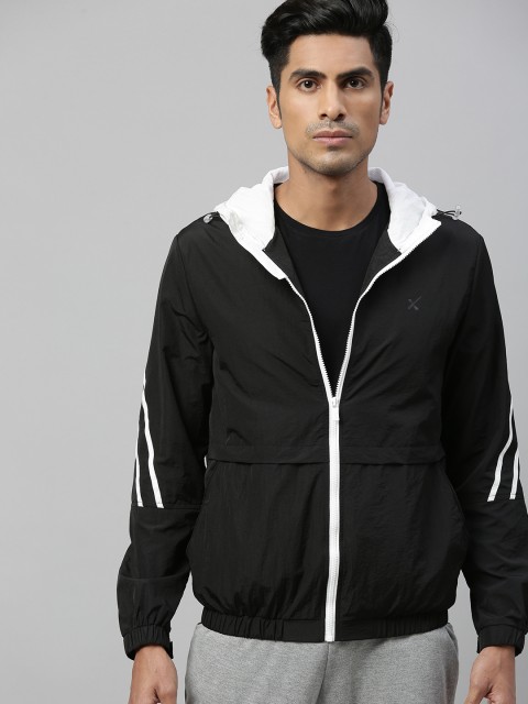 

HRX by Hrithik Roshan Men Black Solid Rapid-Dry Antimicrobial Lifestyle Jacket
