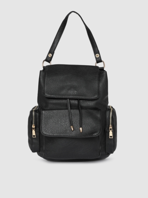 

DressBerry Women Black Solid Backpack