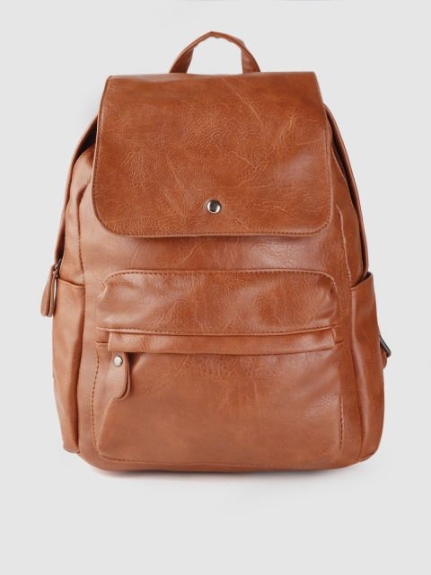 

Mast & Harbour Women Tan Brown Solid Backpack