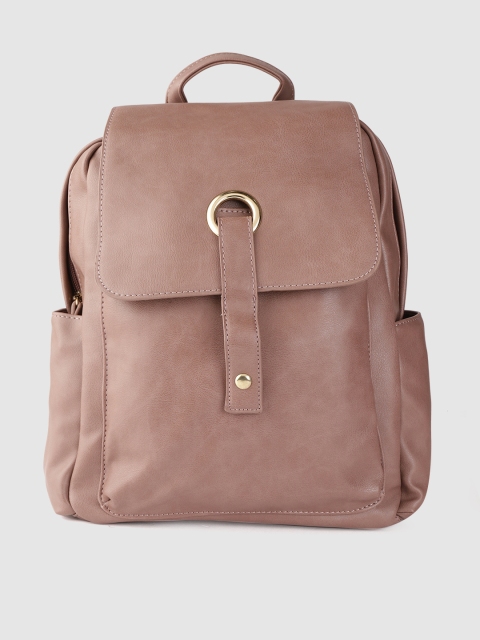 

DressBerry Women Dusty Pink Solid Backpack