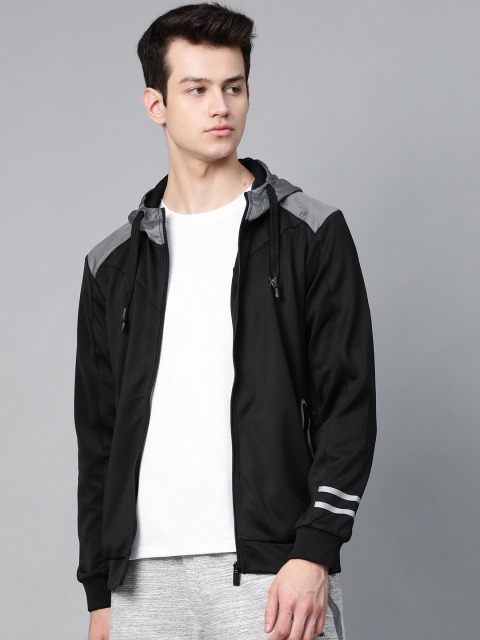 

HRX by Hrithik Roshan Men Black Solid Bomber Jacket