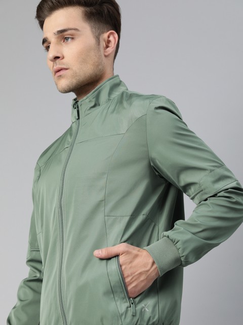 

HRX by Hrithik Roshan Men Olive Green Solid Sporty Jacket