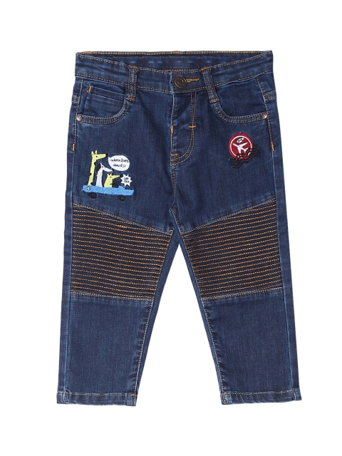 

Donuts Boys Blue Regular Fit Mid-Rise Clean Look Stretchable Jeans