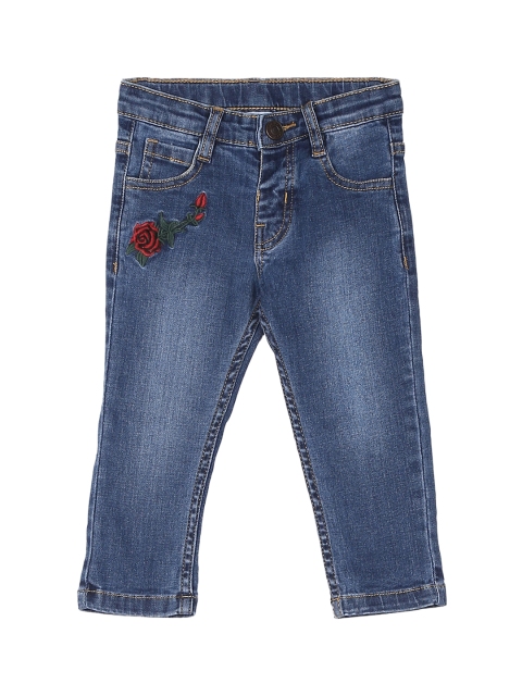 

Donuts Girls Blue Regular Fit Mid-Rise Clean Look Jeans