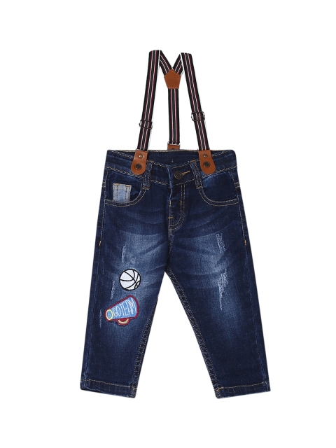 

Donuts Boys Blue Regular Fit Mid-Rise Mildly Distressed Stretchable Jeans