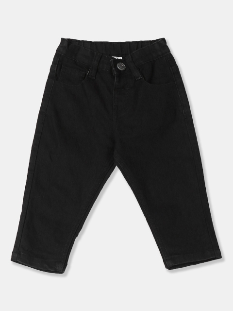 

Donuts Boys Black Regular Fit Mid-Rise Clean Look Stretchable Jeans