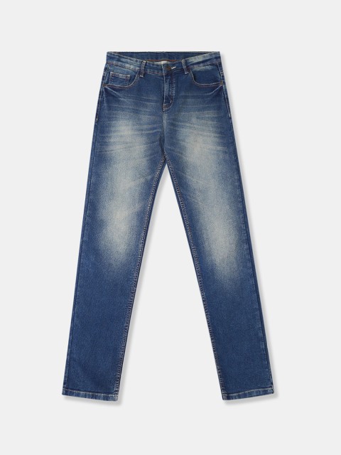 

Cherokee Boys Blue & Beige Slim Fit Mid-Rise Clean Look Jeans