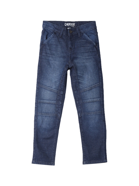 

Cherokee Boys Blue Slim Fit Mid-Rise Clean Look Panelled Jeans