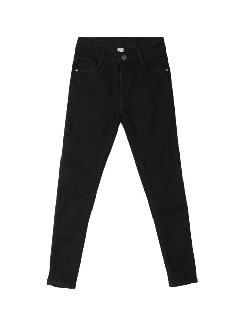 

Cherokee Girls Black Skinny Fit Mid-Rise Clean Look Stretchable Jeans
