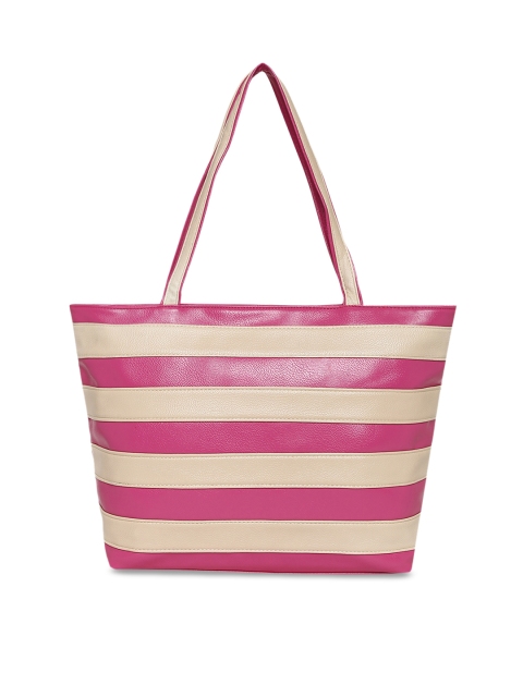 

KLEIO Pink Striped Shoulder Bag