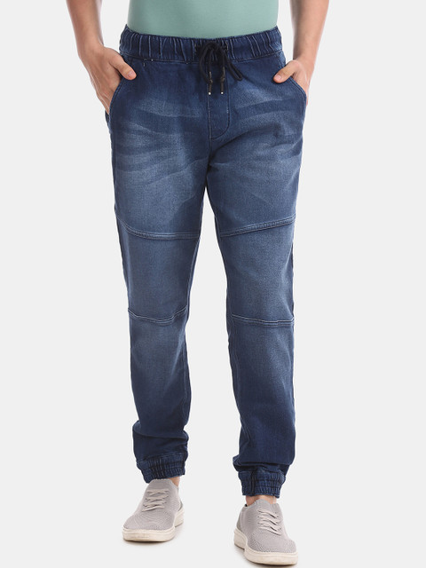 

Colt Men Blue Slim Fit Mid-Rise Clean Look Stretchable Jogger Jeans