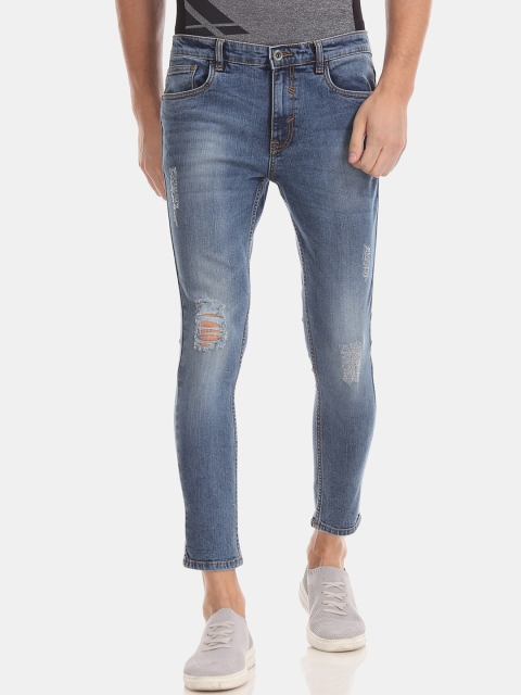 

Colt Men Blue Skinny Fit Mid-Rise Mildly Distressed Stretchable Jeans