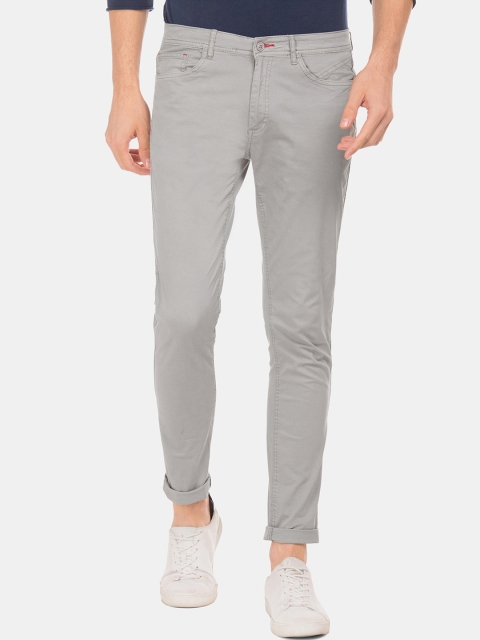 

Cherokee Men Grey Skinny Fit Solid Regular Trousers