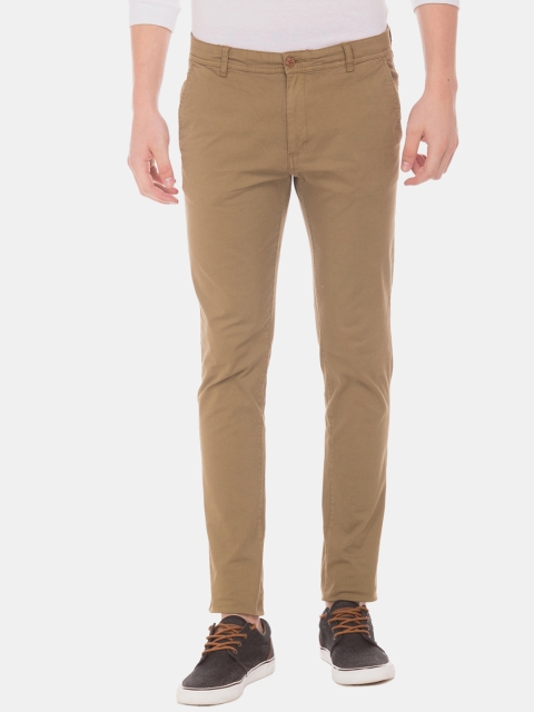

Cherokee Men Brown Skinny Fit Solid Regular Trousers